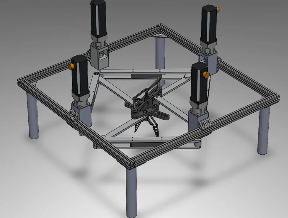 Reconfigurable Parallel Robot with Bistable Gripper — image 1